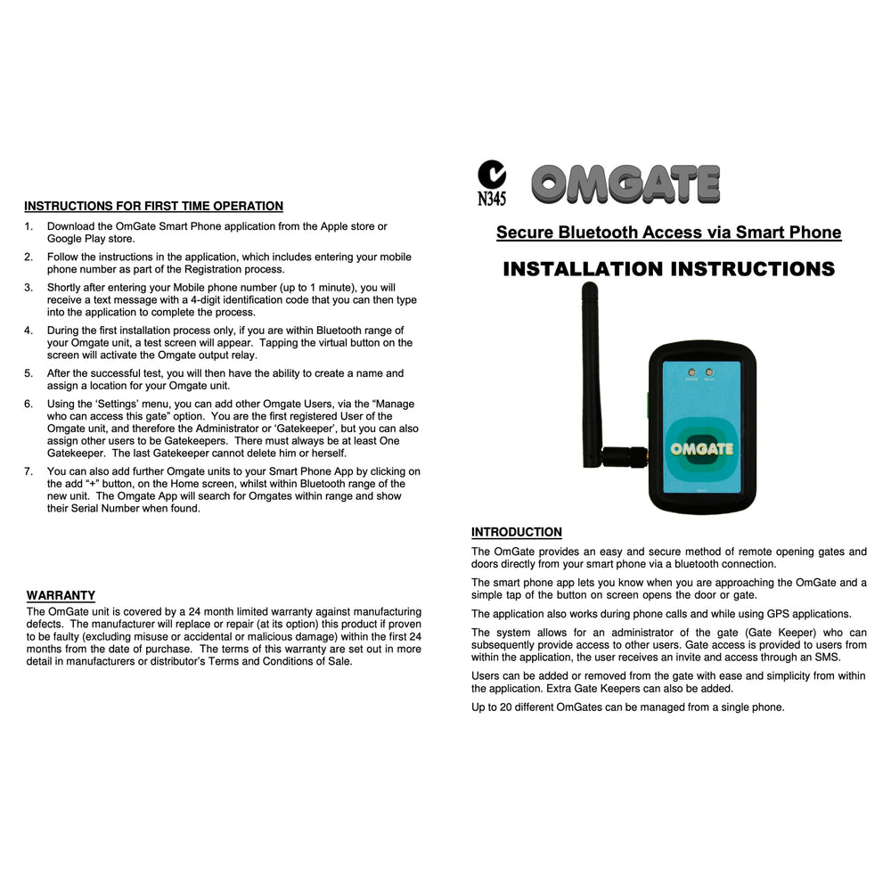 
                  
                    Omgate Installation instructions
                  
                