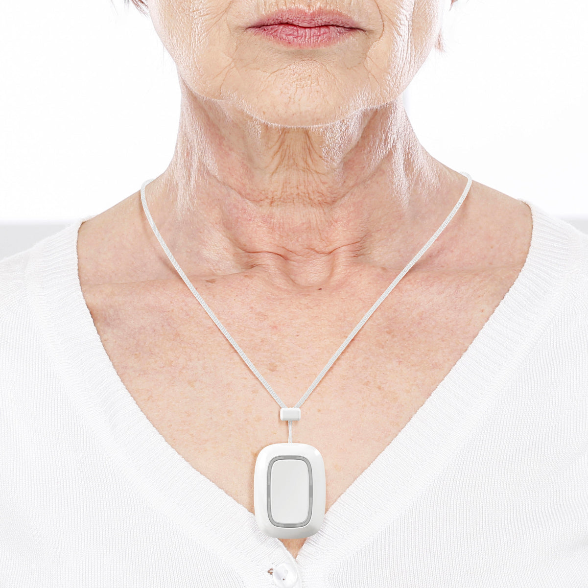 
                  
                    an older woman wearing a AJAX Smart Button
                  
                