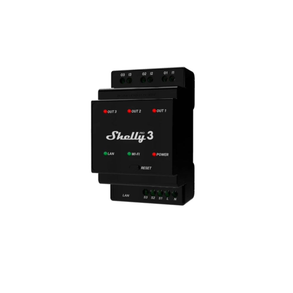 Shelly Pro 3 - Powerful 3-Channel Relay for Pro Automation – BLUi ...