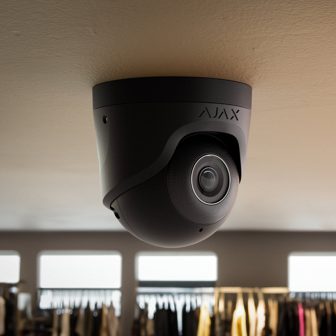 AJAX TurretCam installed on a ceiling 