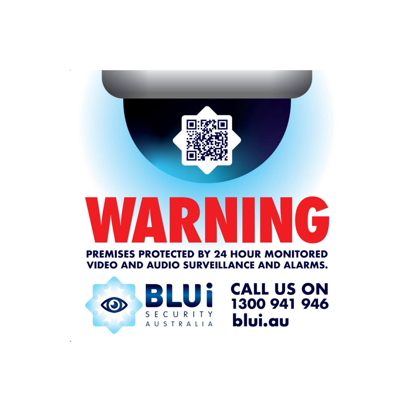 BLUi Security Warning Sticker