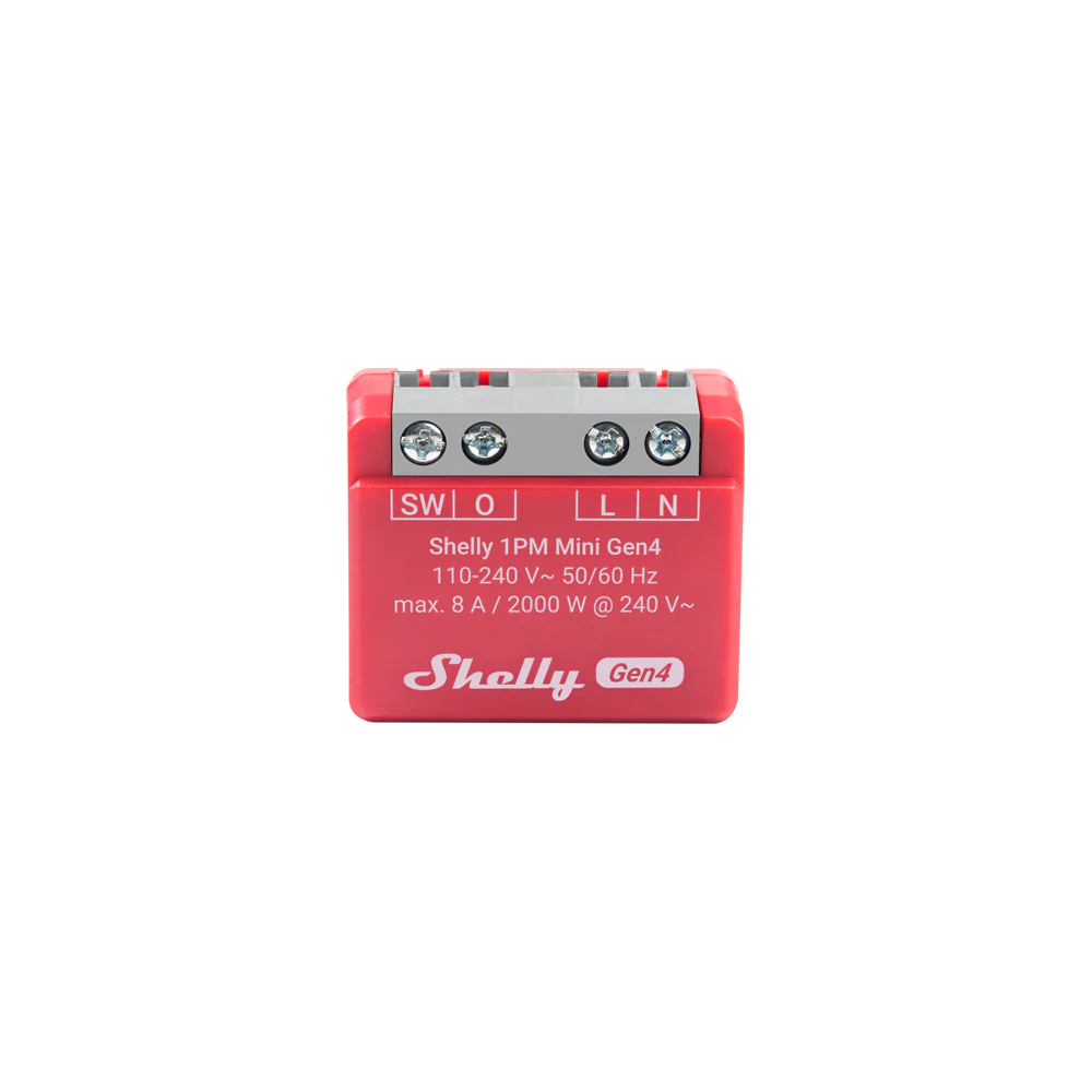 Shelly 1PM Mini Gen 4 Compact Smart Switch with Power Metering
