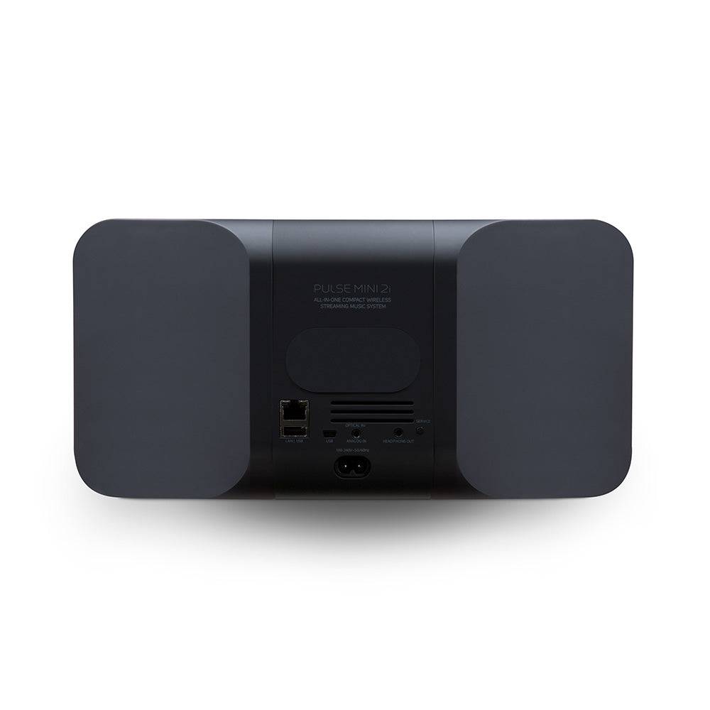 
                  
                     Black Bluesound Pulse Mini 2i back view
                  
                