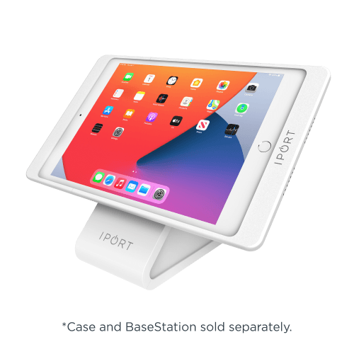 
                  
                    white IPort Connect Pro Basestation with Iport case and Ipad shown
                  
                